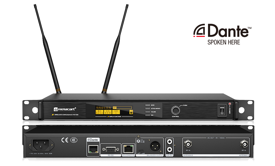 Dante数字无线麦克风系统WDC-903接收机(2)