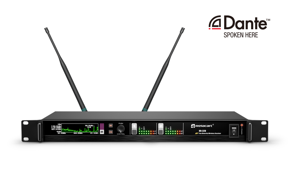 HR-32S-Dante接收机正视图